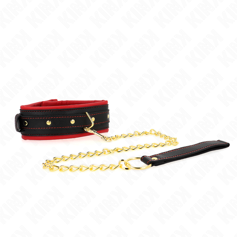 Kink - collar con correa de tejido liso ajustable 33-48 cm