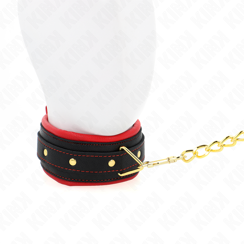 Kink - collar con correa de tejido liso ajustable 33-48 cm