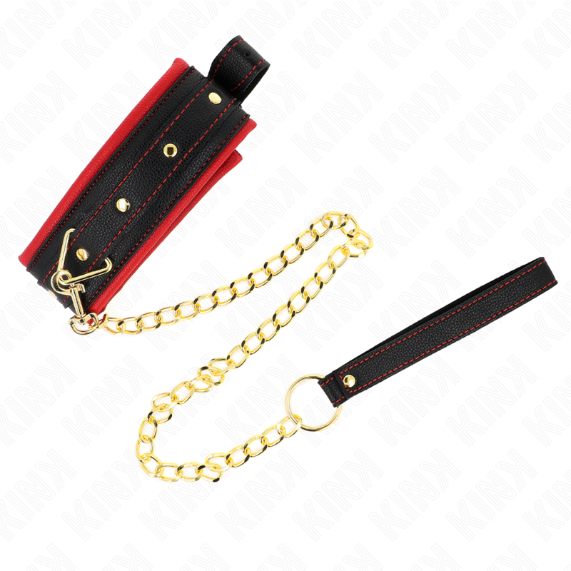 Kink - collar con correa de tejido liso ajustable 33-48 cm