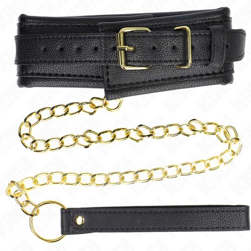 Kink - collar con correa esponja imitación cuero modelo 1