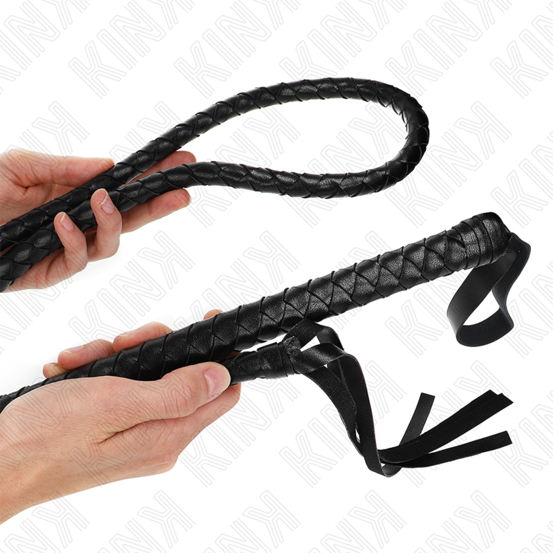 Kink - látigo de serpiente largo negro 210 cm