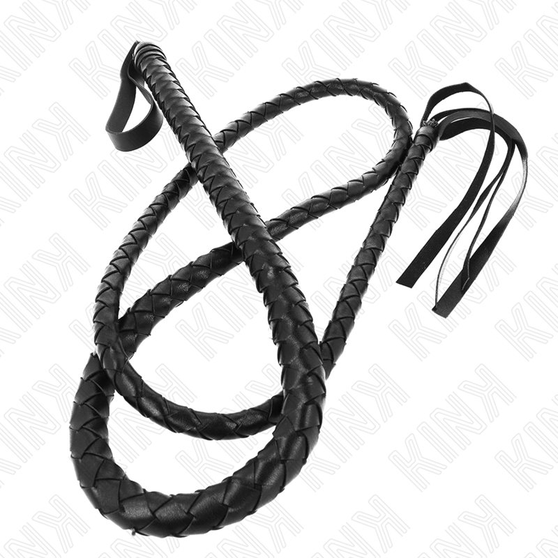 Kink - látigo de serpiente largo negro 210 cm
