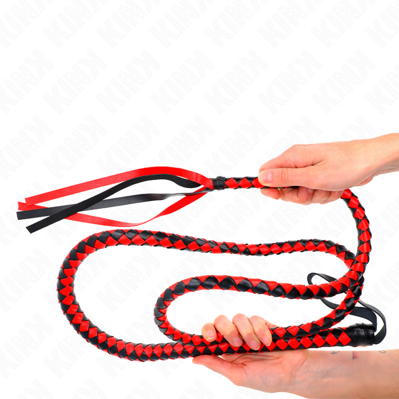 Kink - látigo de serpiente largo rojo 210 cm