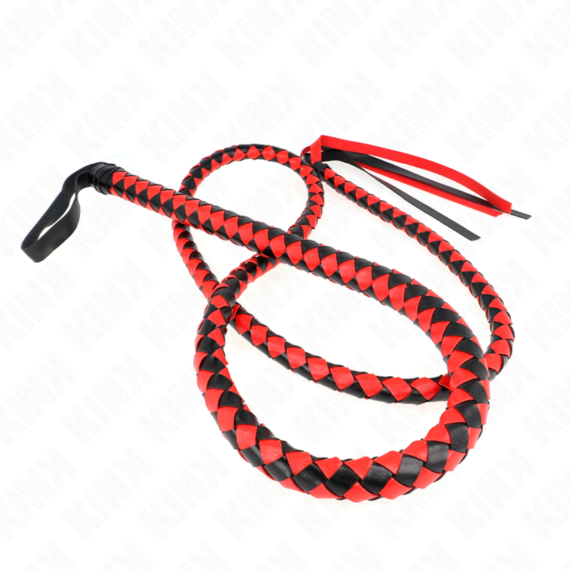 Kink - látigo de serpiente largo rojo 210 cm