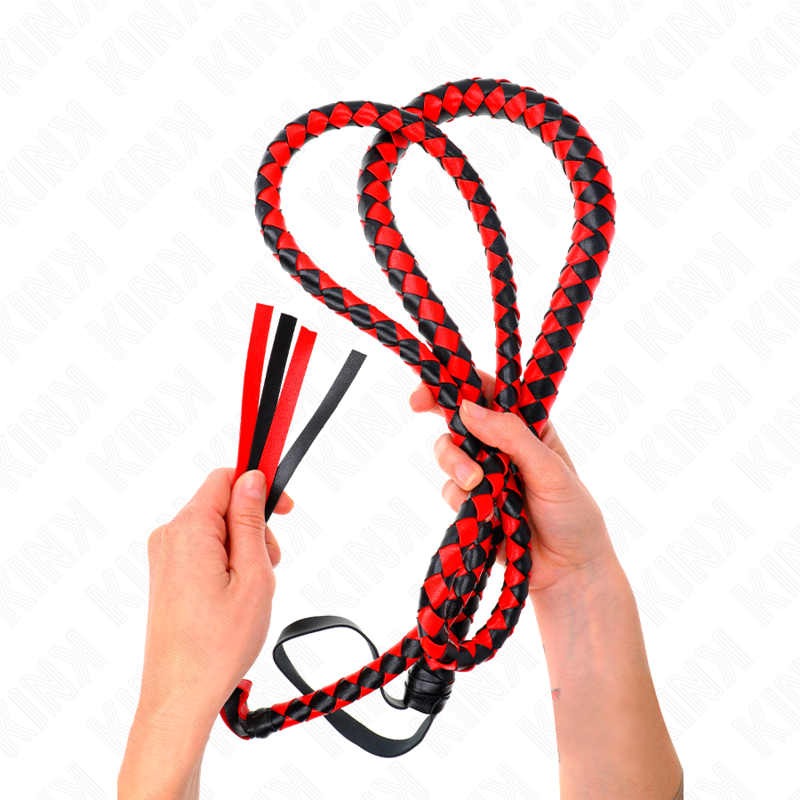 Kink - látigo de serpiente largo rojo 210 cm