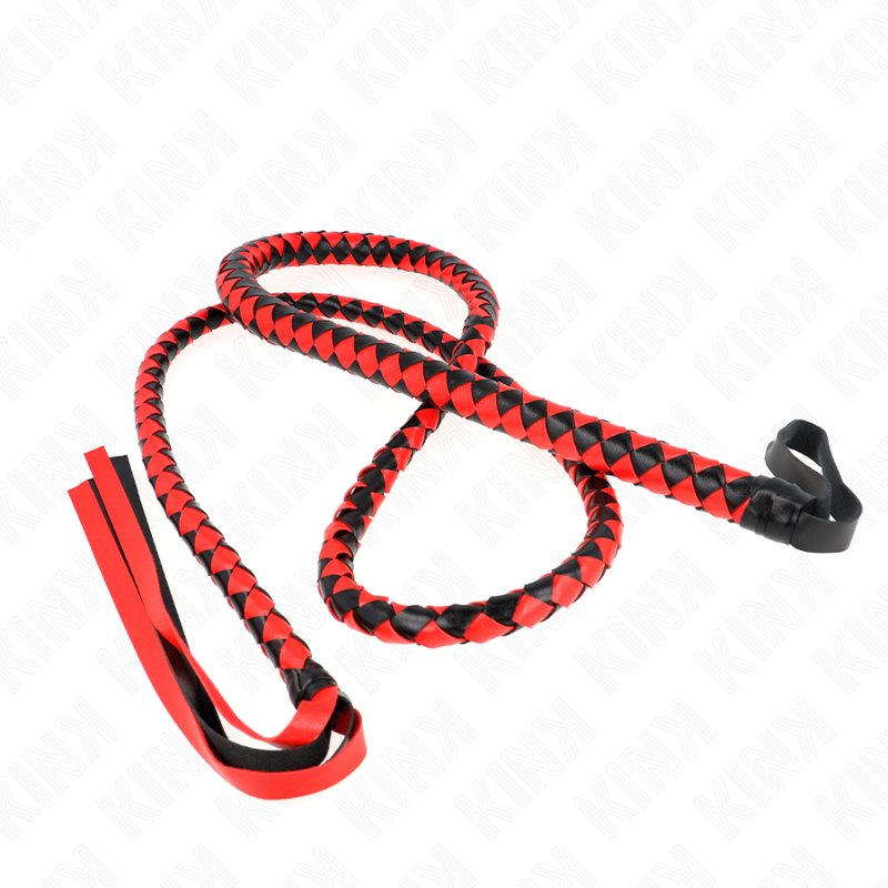 Kink - látigo de serpiente largo rojo 210 cm