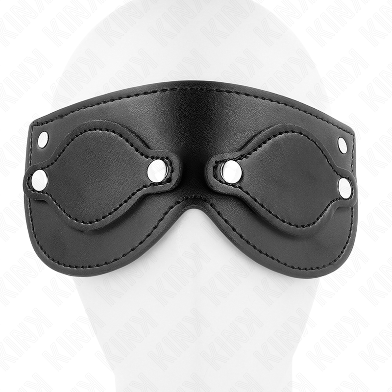 Kink - máscara de polipiel con cubiertas para ojos