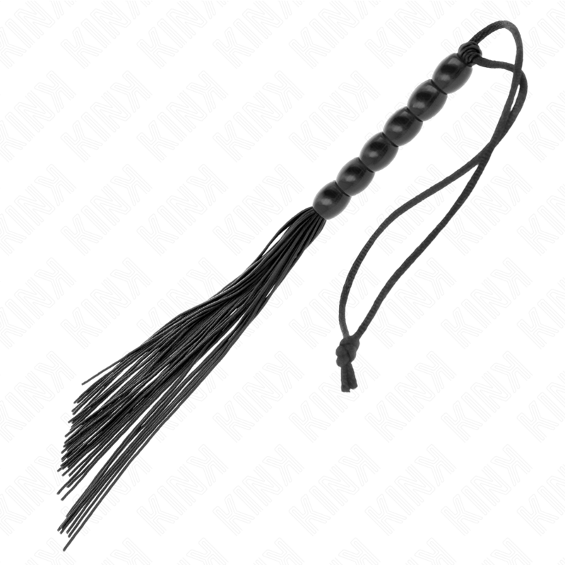 Kink - mini látigo de silicona con agarre 6 bolas negro 26