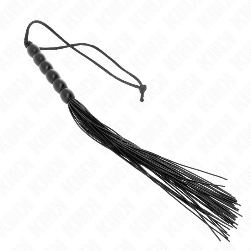 Kink - mini látigo de silicona con agarre 6 bolas negro 26