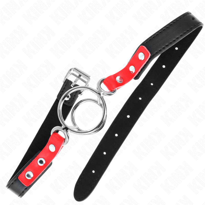 Kink - mordaza con múltiples juntas tóricas 4 / 4.8 cm rojo