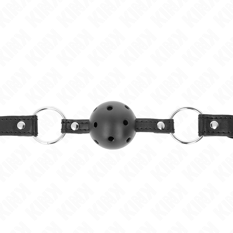 Kink - mordaza de bola 4.5 cm negra dura hueca modelo 1