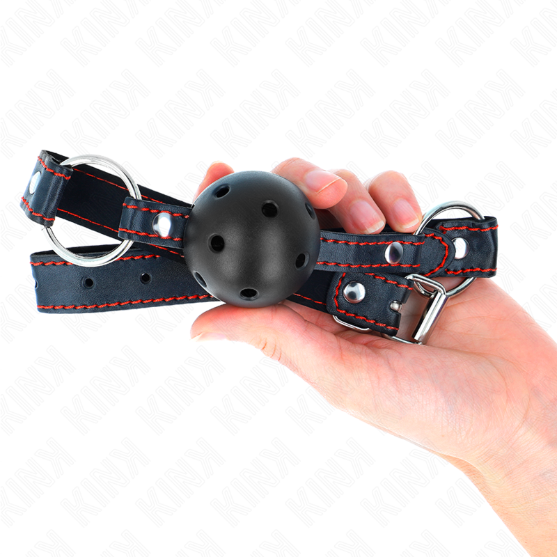 Kink - mordaza de bola 4.5 cm negra dura hueca modelo 2 65
