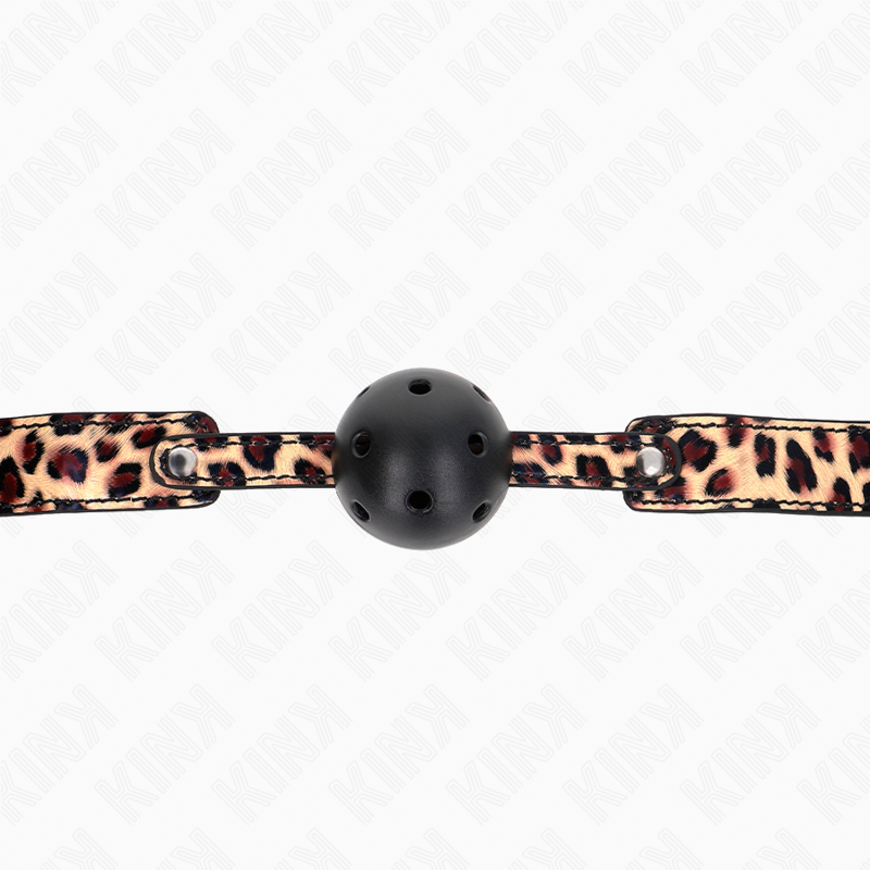 Kink - mordaza de bola 4.5 cm transpirable leopardo 65 x