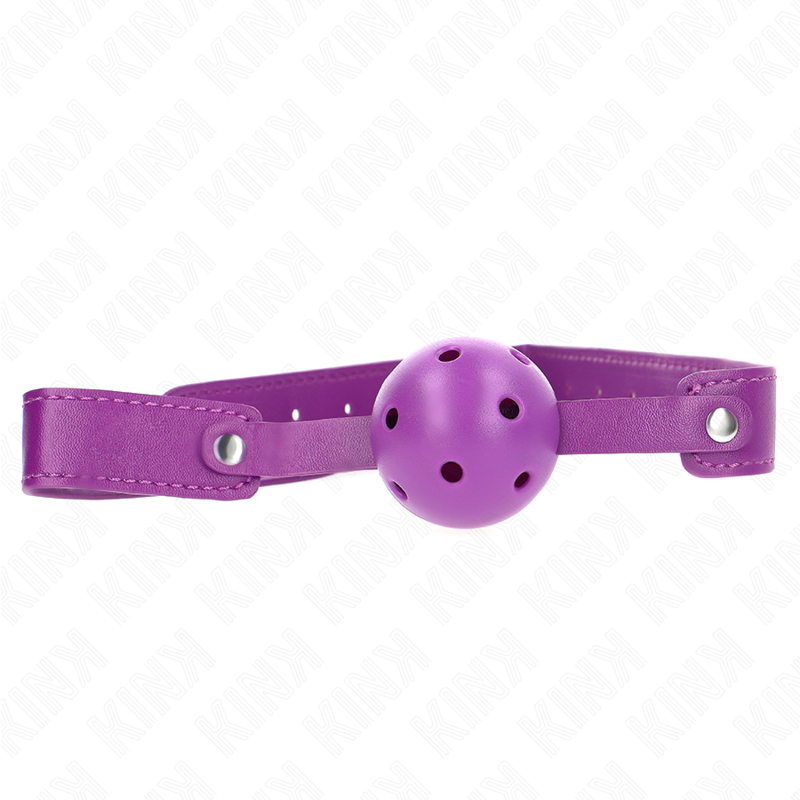 Kink - mordaza de bola 4.5 cm transpirable morado 65 x 2.5