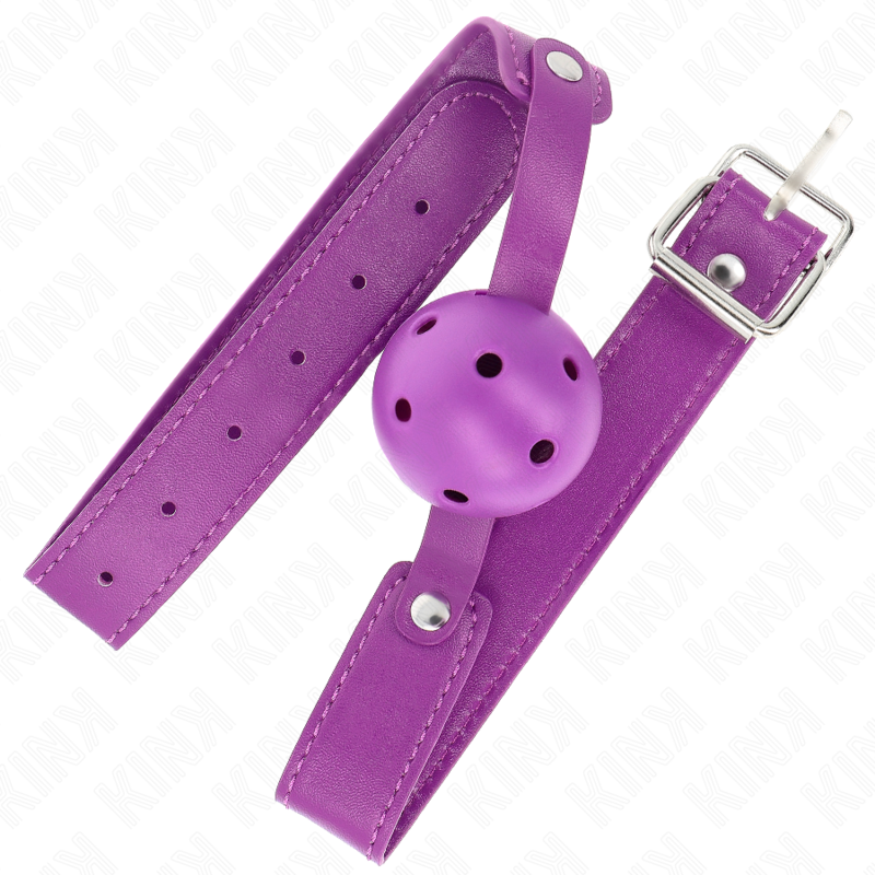 Kink - mordaza de bola 4.5 cm transpirable morado 65 x 2.5