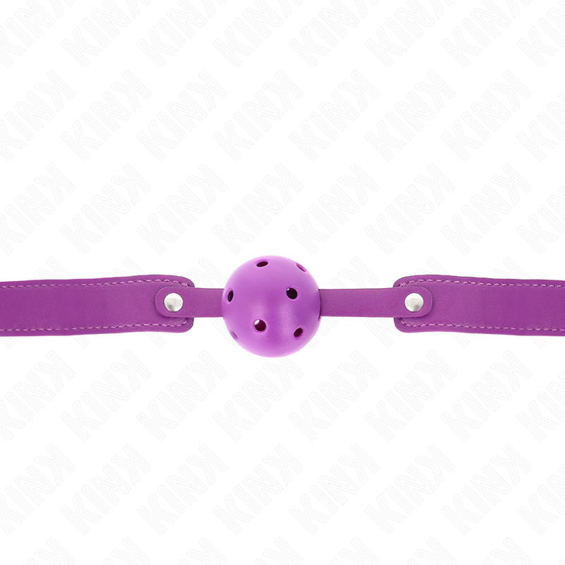 Kink - mordaza de bola 4.5 cm transpirable morado 65 x 2.5