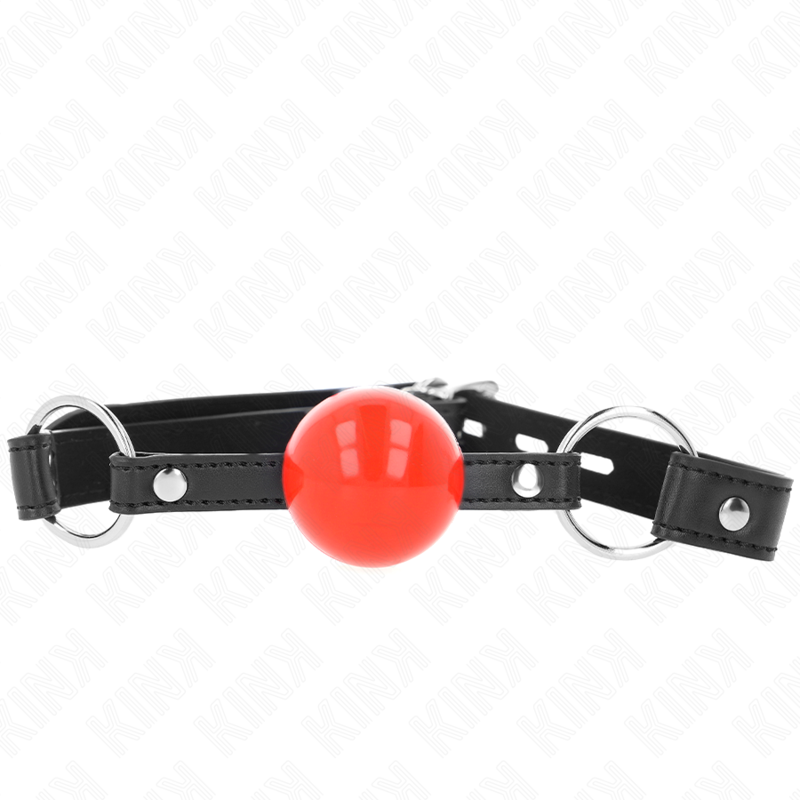 Kink - mordaza de bola 4 cm con candado bola roja correa