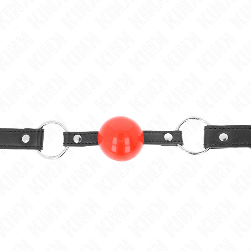 Kink - mordaza de bola 4 cm con candado bola roja correa