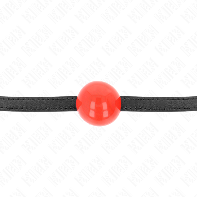 Kink - mordaza de bola 4 cm sólida simple rojo 65 x 1.5 cm