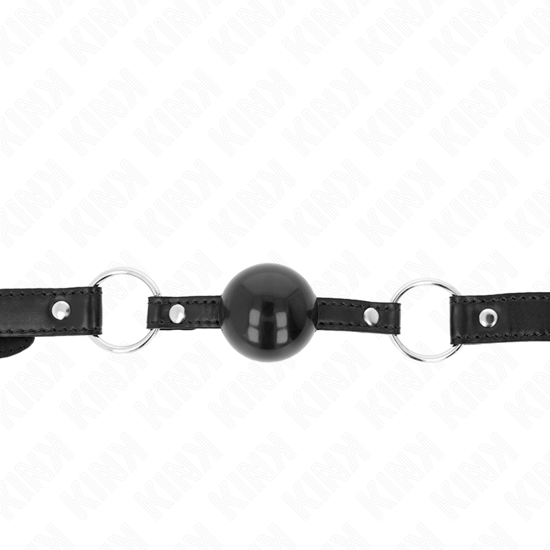 Kink - mordaza de bola 4 cm tpe negro 60 x 2 cm