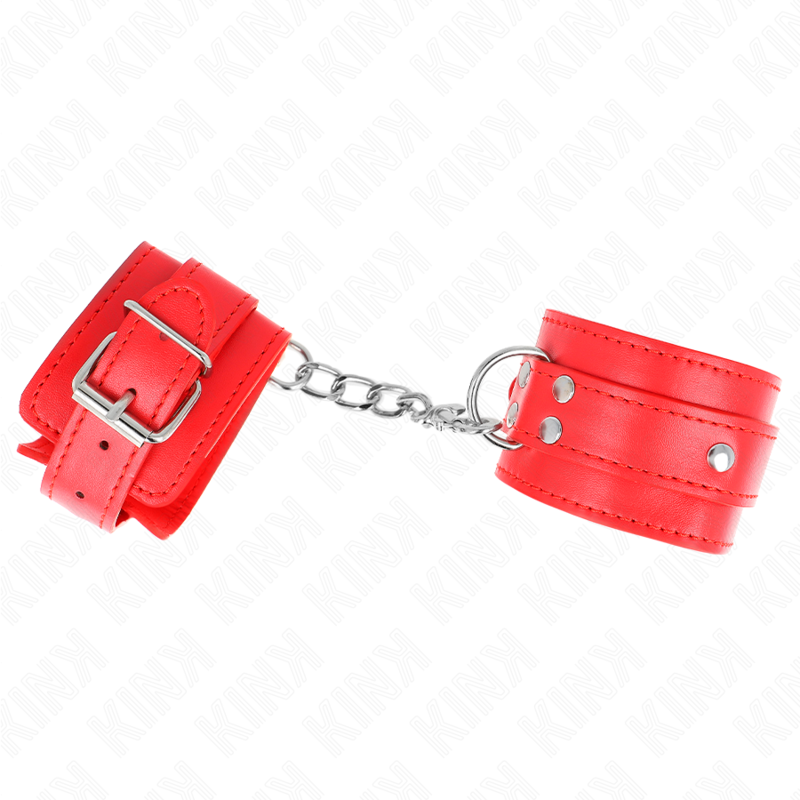 Kink - muñequeras con 3 anillas en d ajustable rojo 17.5-25