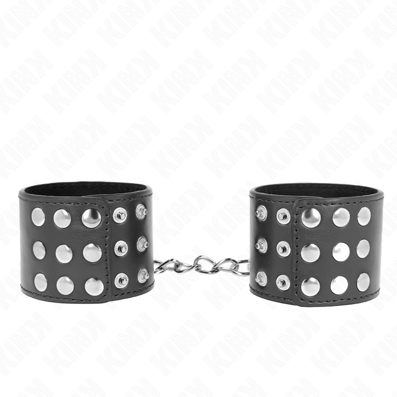Kink - muñequeras con cierre a presión ajustable negro