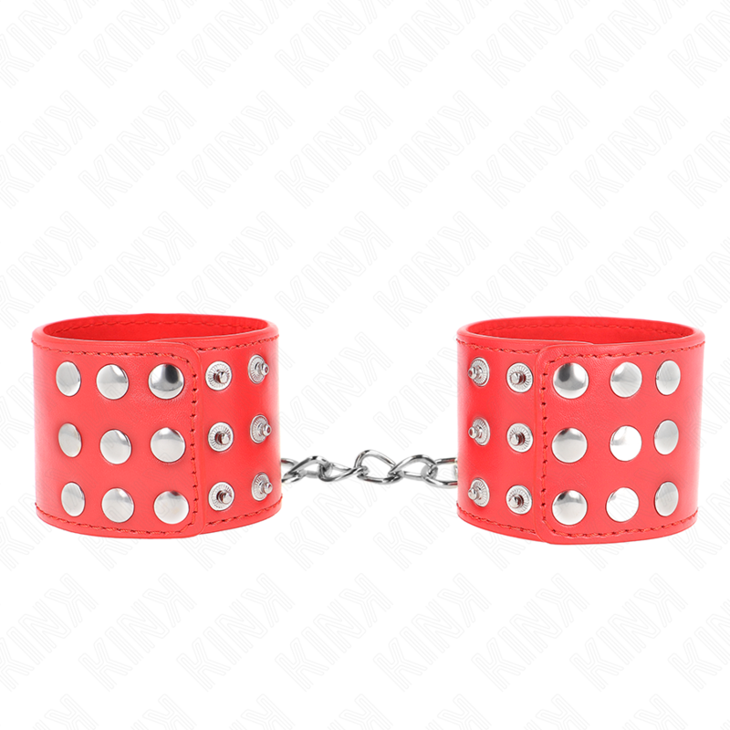 Kink - muñequeras con cierre a presión ajustable rojo 19-24