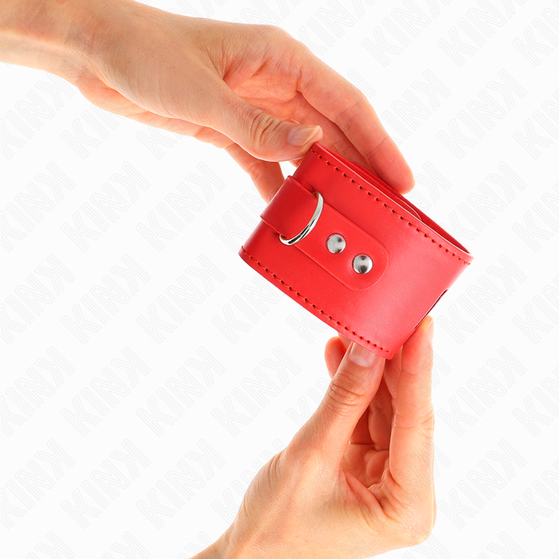 Kink - muñequeras con cierre candado rojo ajustable 16-23
