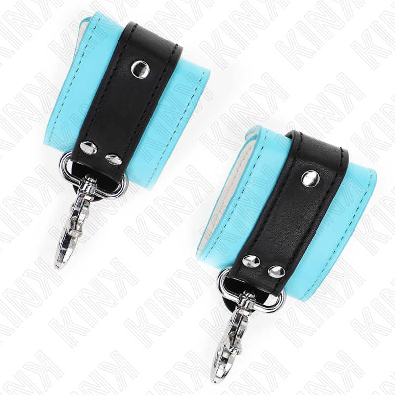 Kink - muñequeras con cierre premium negro / azul ajustable