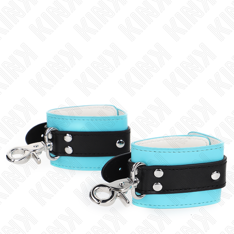 Kink - muñequeras con cierre premium negro / azul ajustable
