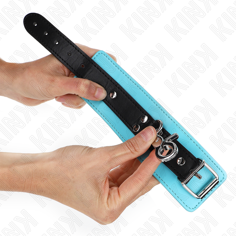 Kink - muñequeras con cierre premium negro / azul ajustable