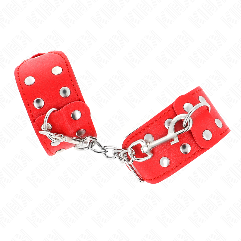 Kink - muñequeras con doble línea de tachuelas ajustable