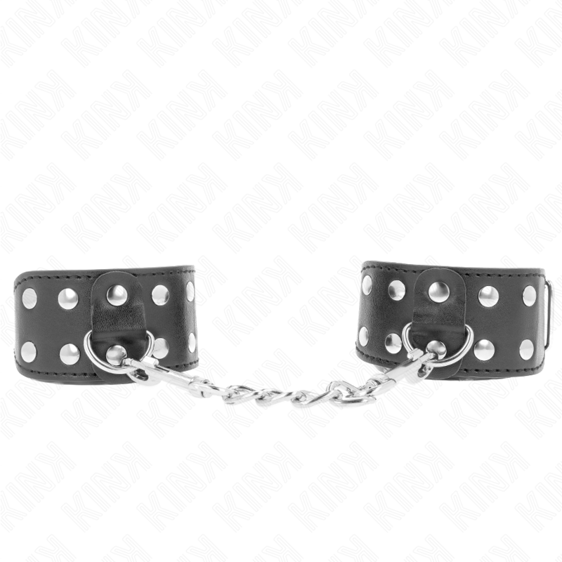Kink - muñequeras con doble línea de tachuelas ajustable