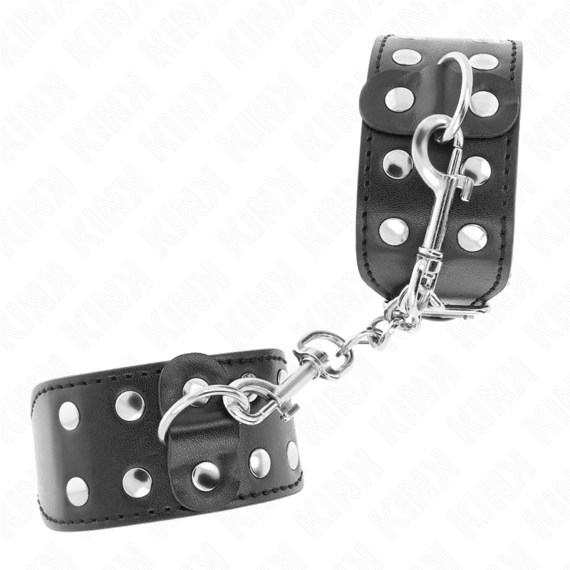 Kink - muñequeras con doble línea de tachuelas ajustable