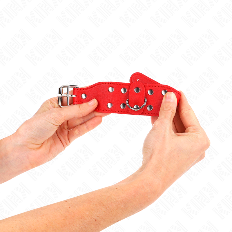 Kink - muñequeras con doble línea de tachuelas ajustable