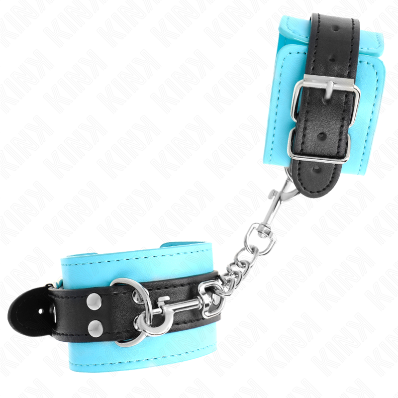 Kink - muñequeras con gancho forro azul ajustable 20-28 cm