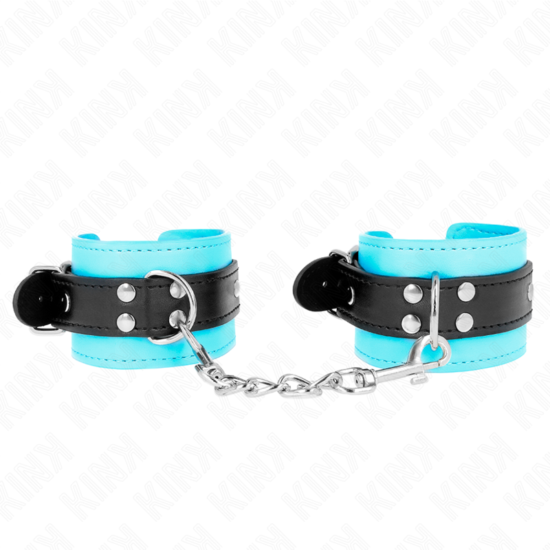 Kink - muñequeras con gancho forro azul ajustable 20-28 cm