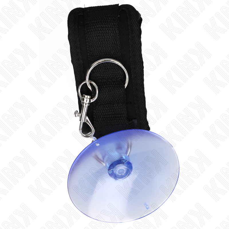 Kink - muñequeras con ventosa negro ajustable 29-40 cm x 5