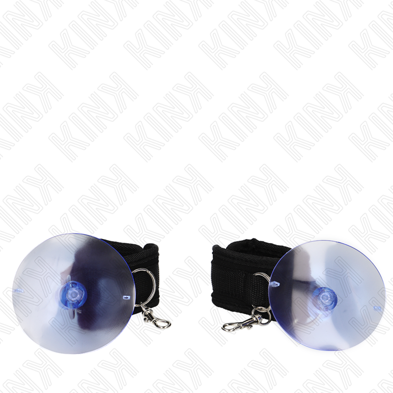 Kink - muñequeras con ventosa negro ajustable 29-40 cm x 5