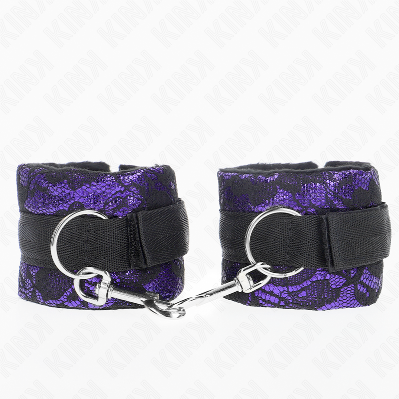 Kink - muñequeras cortas de encaje terciopelo y unión