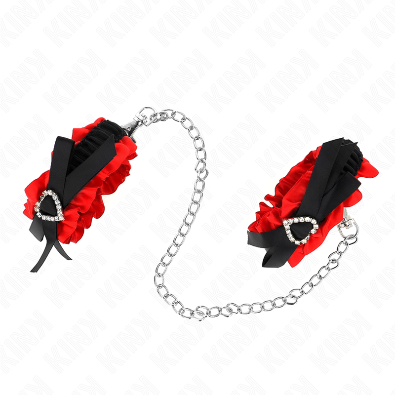 Kink - muñequeras elásticas de encaje con detalle corazón