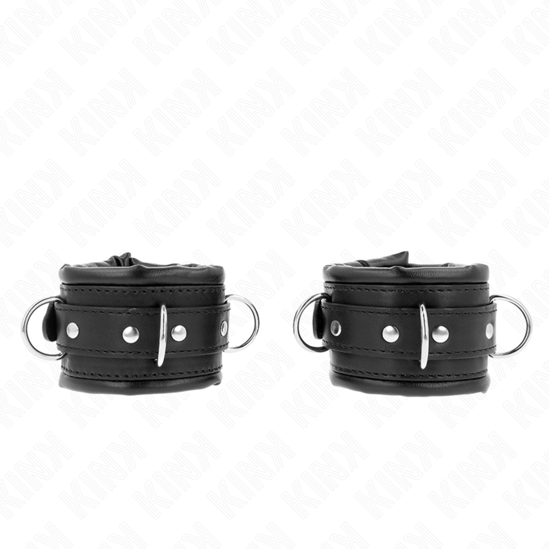 Kink - muñequeras estilo heavy forro negro ajustable 20-30
