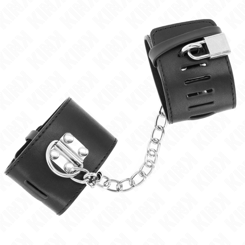 Kink - muñequeras fijas con cadena 30 cm y cierre candado