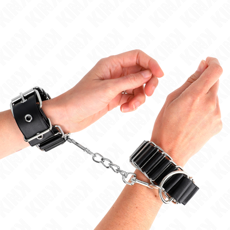 Kink - muñequeras finas en forma de bisagra negro ajustable