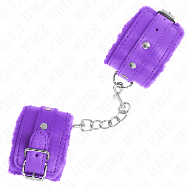 Kink - muñequeras forradas premium violeta con correa