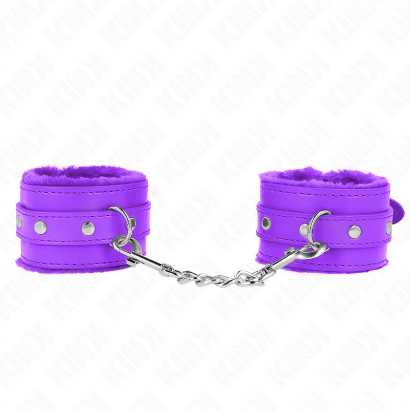 Kink - muñequeras forradas premium violeta con correa