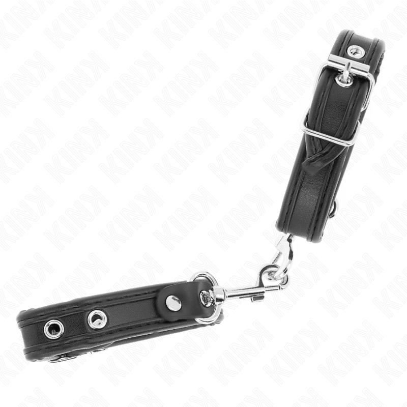 Kink - muñequeras mini negro con tachuelas ajustable 16-22