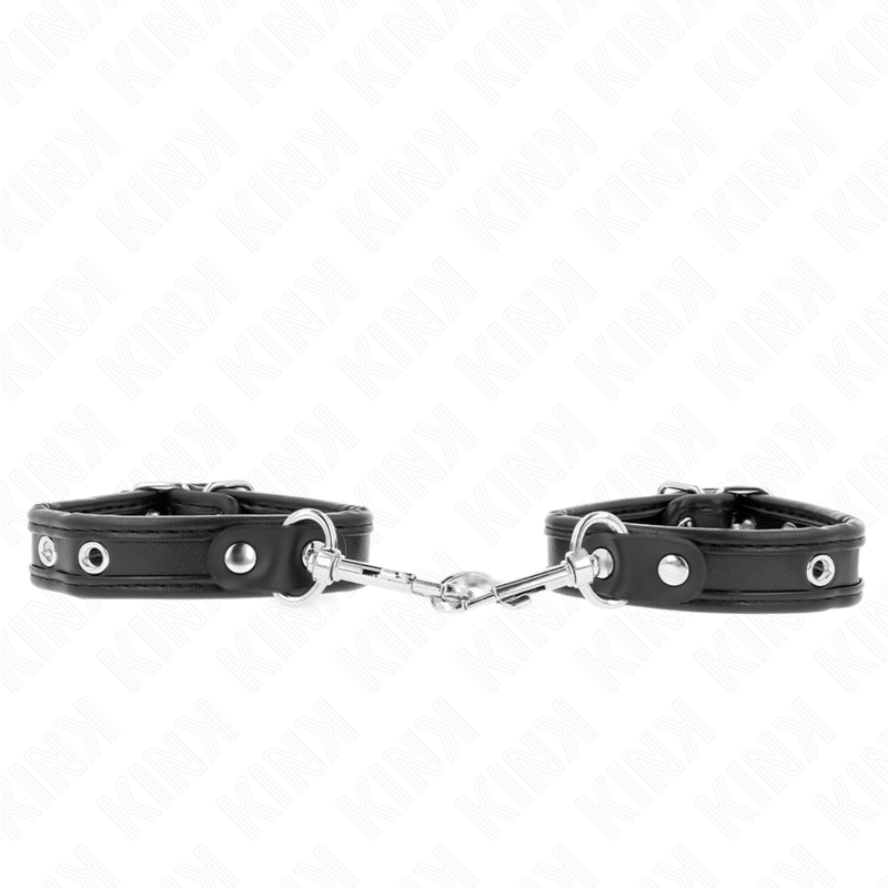 Kink - muñequeras mini negro con tachuelas ajustable 16-22