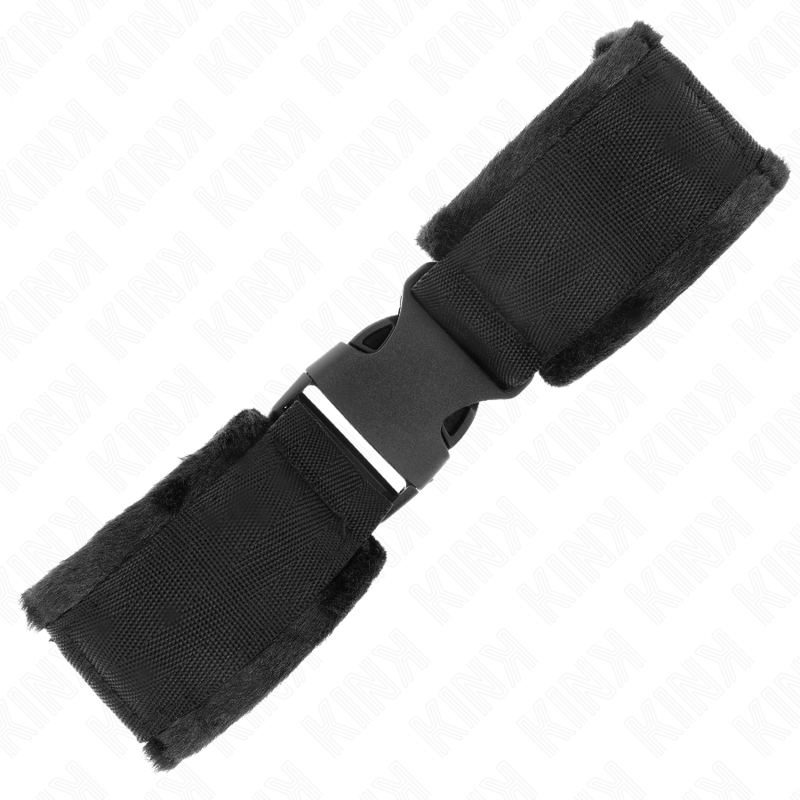 Kink - muñequeras nylon negro modelo 1 ajustable 25-35 cm x