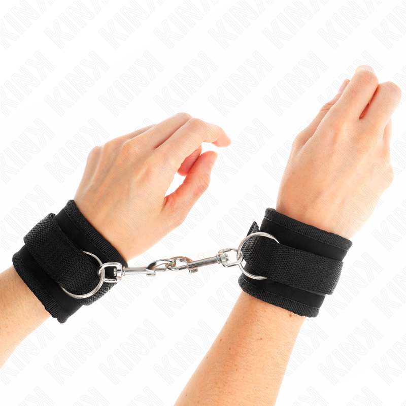 Kink - muñequeras nylon negro modelo 2 ajustable 18-35 cm x